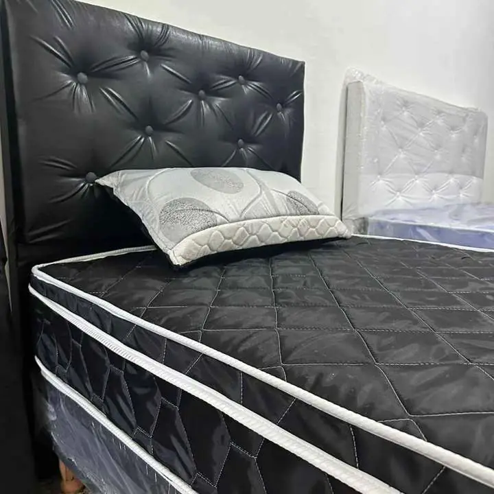 Somiers base + colchon 2 plazas respaldo y almohadas de regalo!