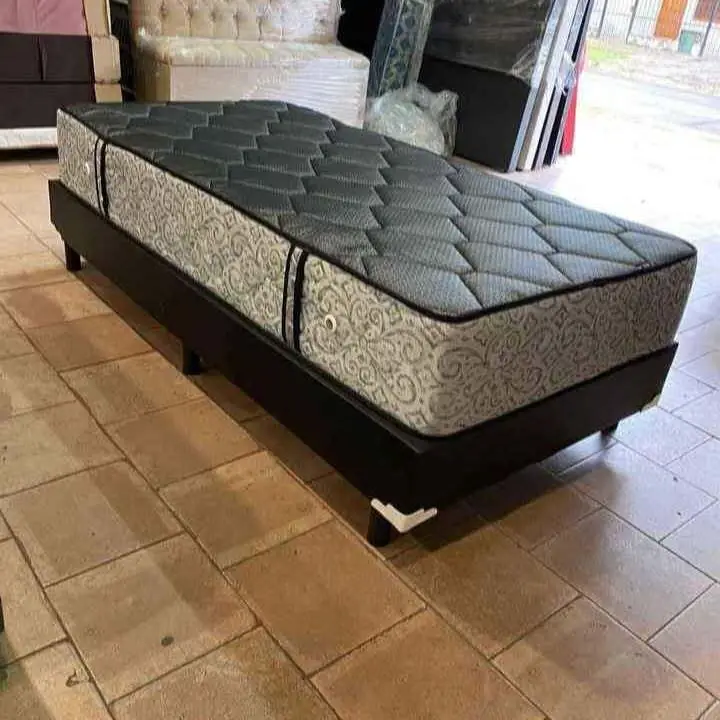 Somiers 2 plazas + respaldo + juego de sabanas y + almohadas de regalo