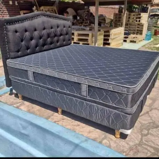 Promo en somiers completos con respaldo y almohadas de regalo!