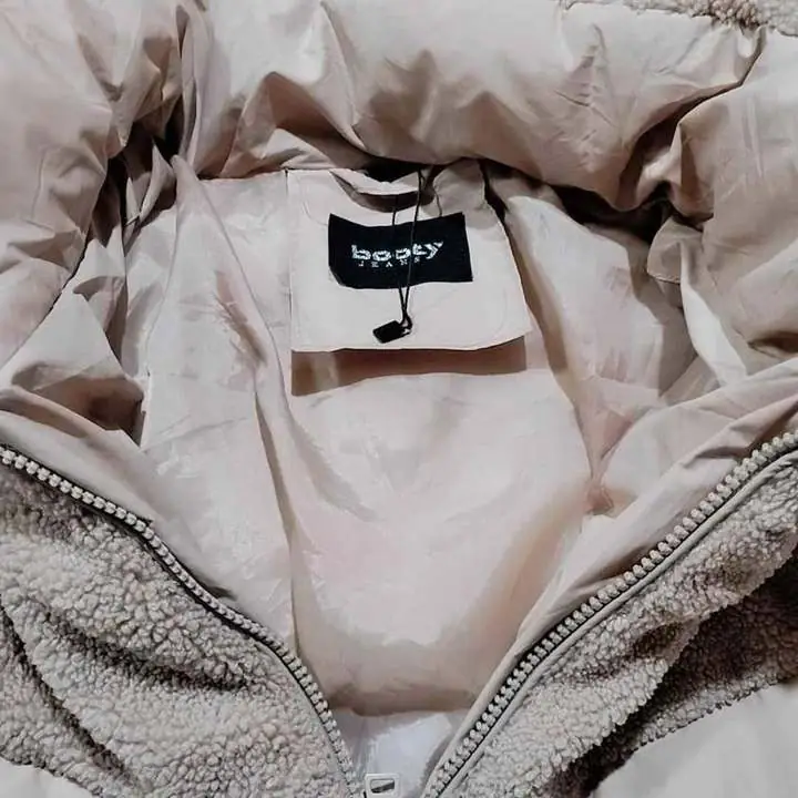 Campera puffer + Sherpa hermosa talle L