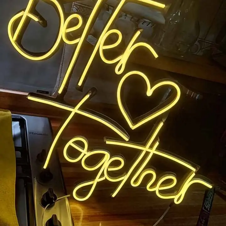 VENDO Cartel de neón para eventos "better together" es el único que tengo! NO fabrico!