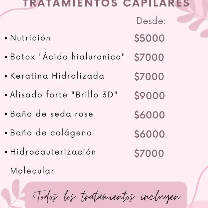 Tratamientos capilares y faciales. Zona Malvinas argentinas y alrededores