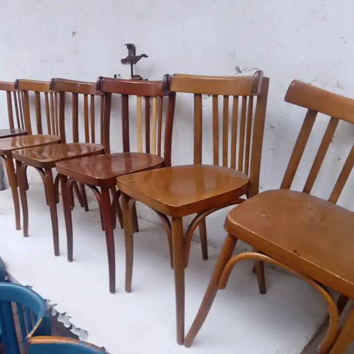 8 Sillas de bar Thonet bar