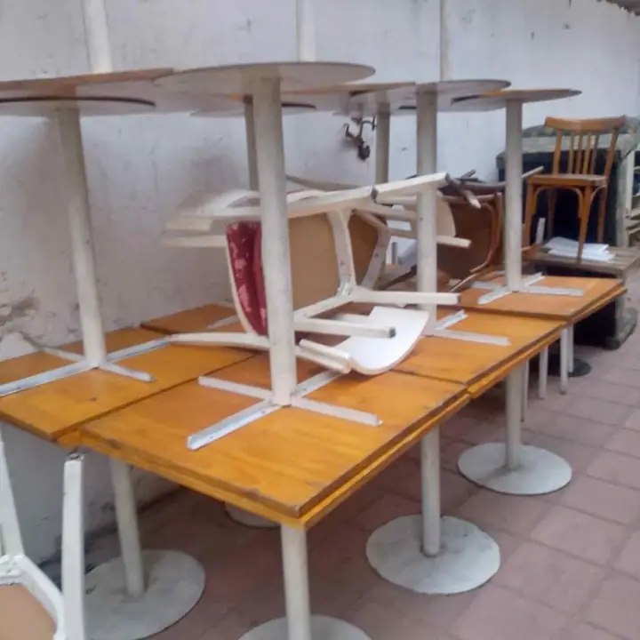 Lote mesas bar x 20 unidades 70x70