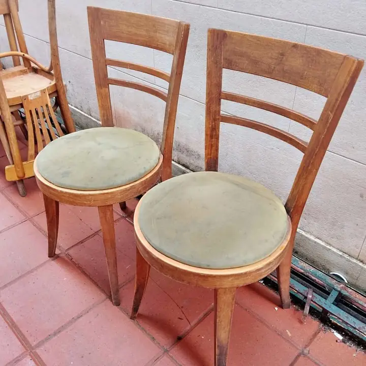 2 Sillas de bar café restaurante thonet