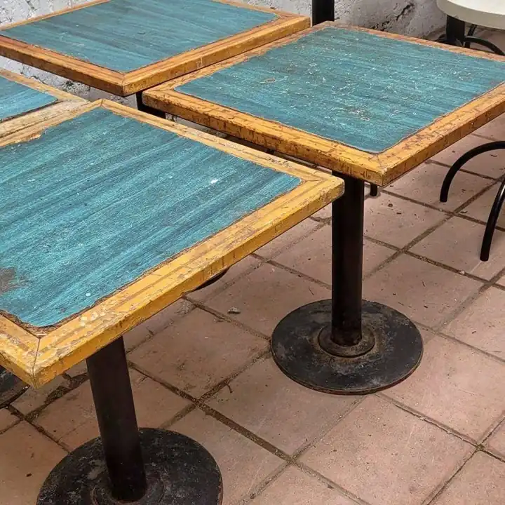 Mesa de bar pie central x 4