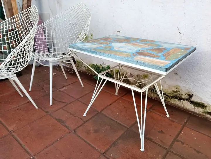 Mesa de juego de jardín bertoia