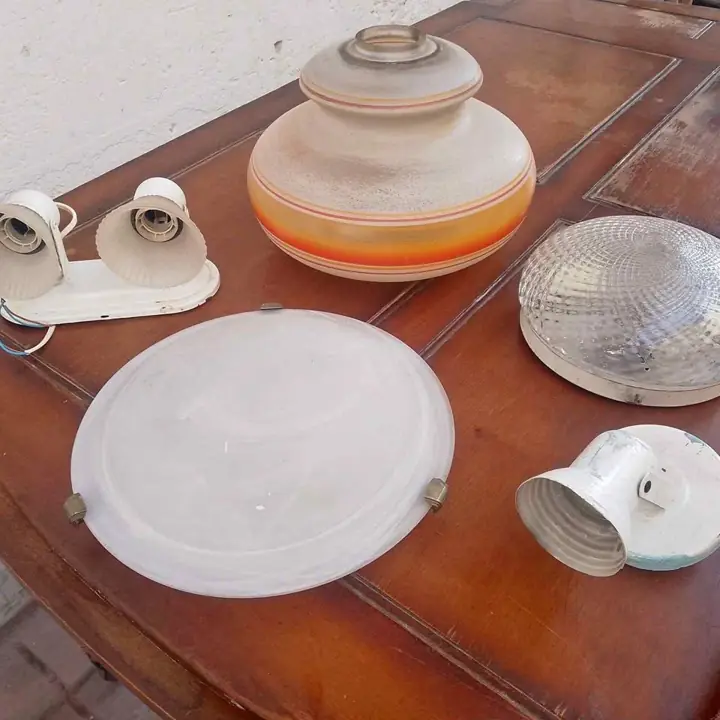 Lote de plafón aplique lámpara tulipa