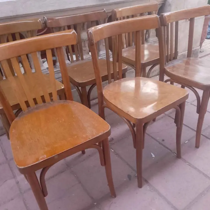 6 Sillas windsor firmes Thonet