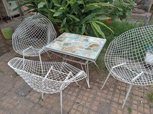 Juego de jardín bertoia diamond