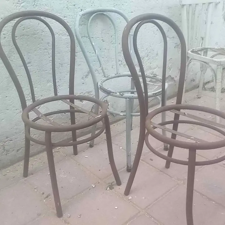 3 Sillas de caño tonet