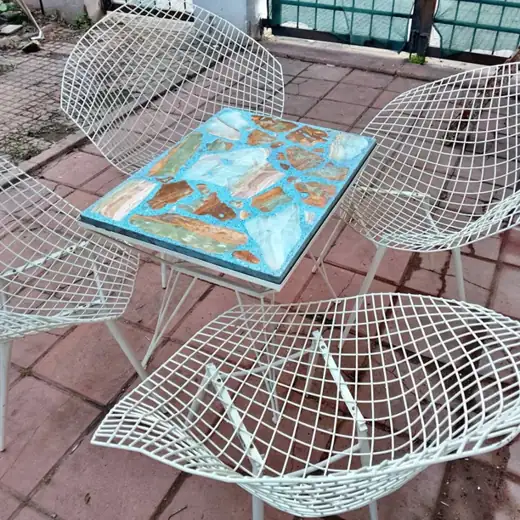 Sillón bertoia diamond hay 4