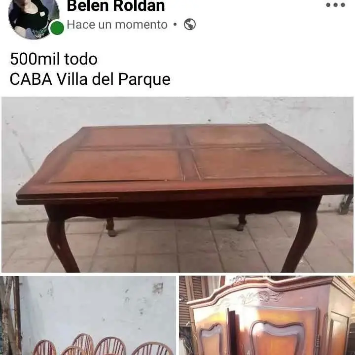 Mesa provenzal antiguo liquido hoy