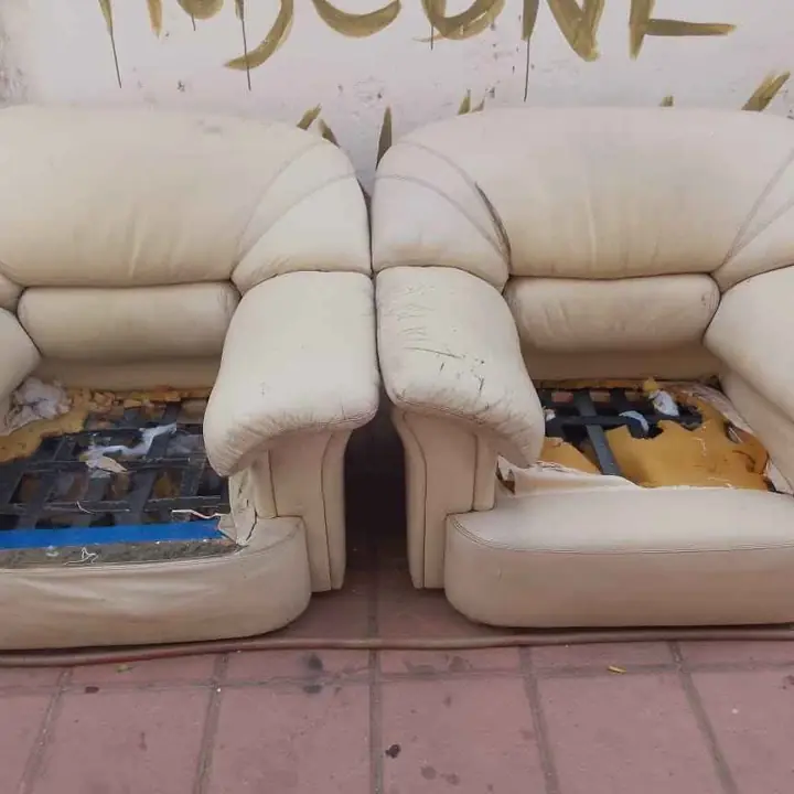 Sillón de cuero vacuno