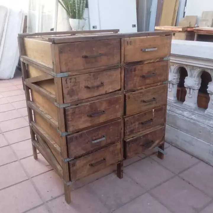 Cajonera antigua organizador de herramientas