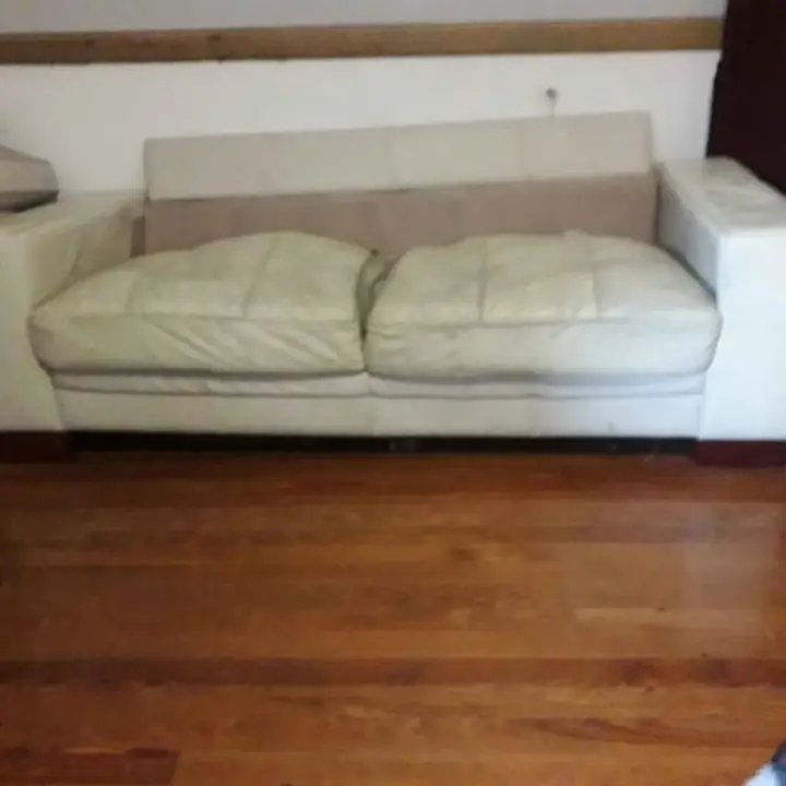 Sillon de cuero vacuno sin almohadas