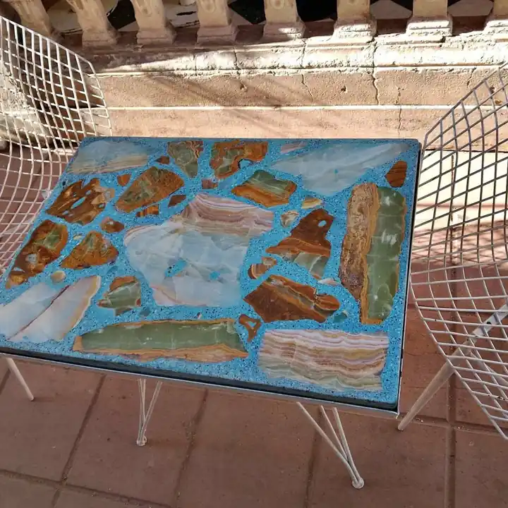 Juego de jardín de diseño mármol sano hermoso