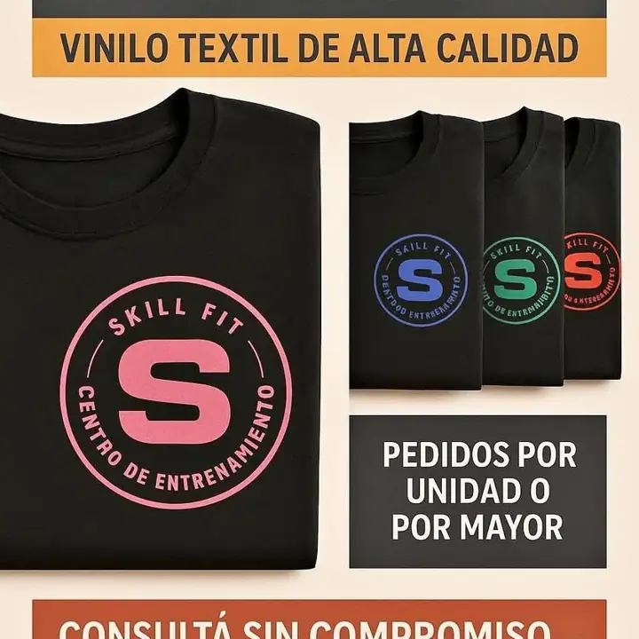 Remera + Logo para tu empresa con Vinilo Textil