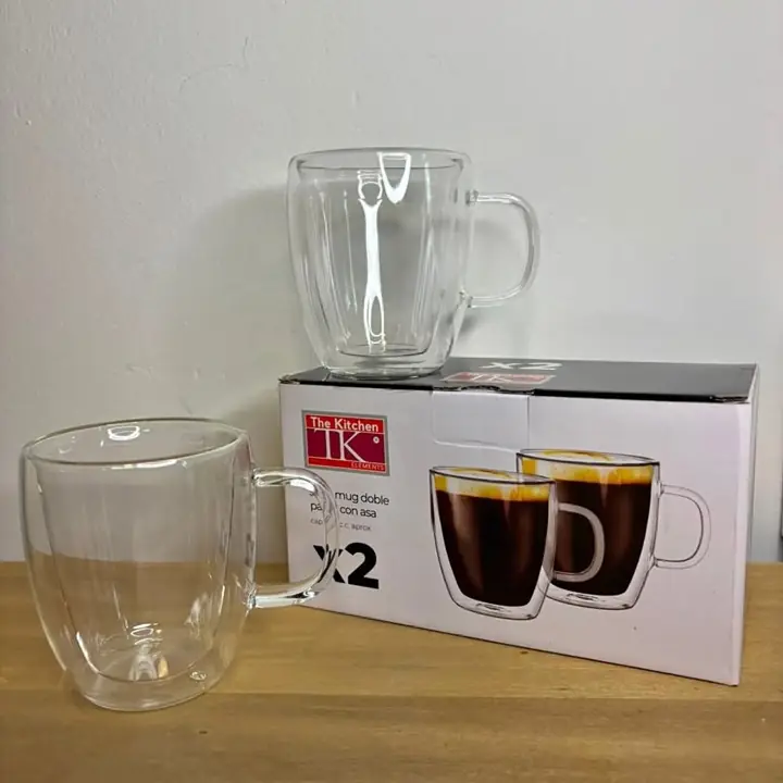 Tazas doble vidrio