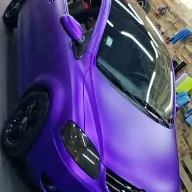 Ploteo para auto mate metalizado linea premium violeta