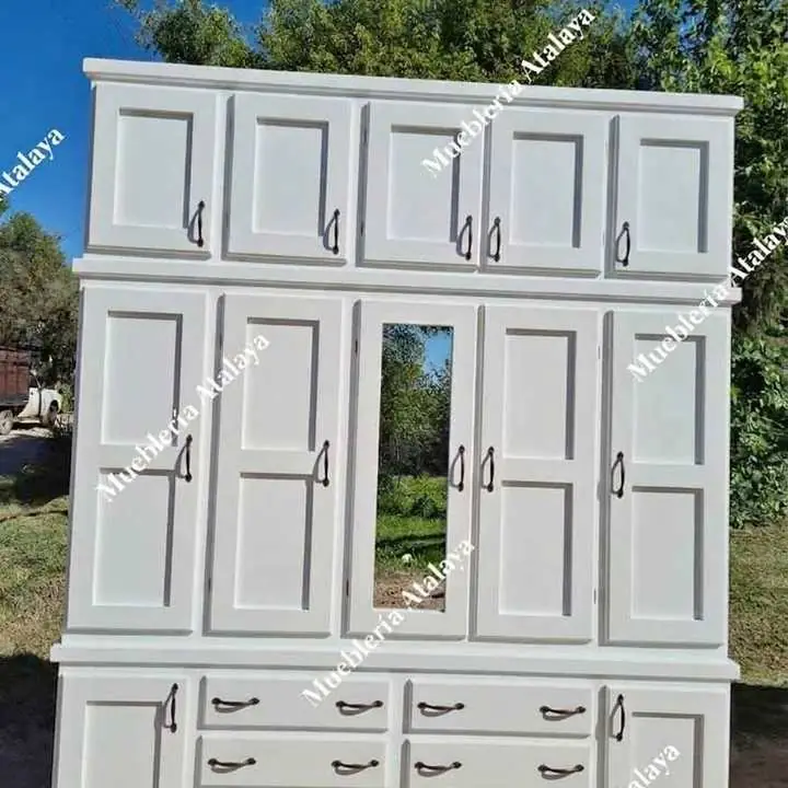 Ropero de pino con alza + espejo 1,20 x 2 35 envios a domicilio