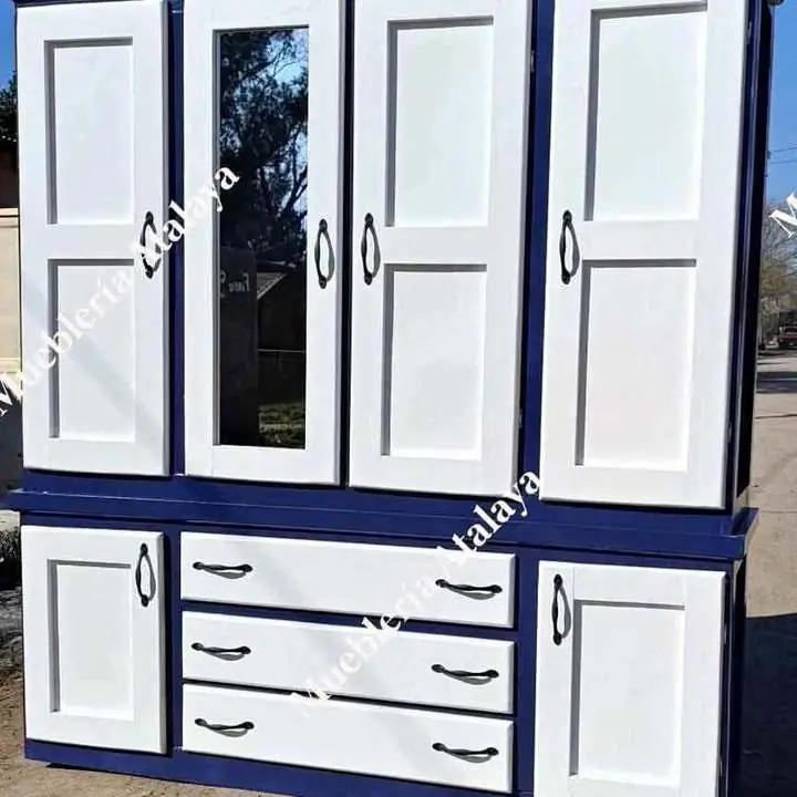 Ropero de pino cuerpo desmontable 1,60 x 1 70 Colores a elección con espejo o sin E