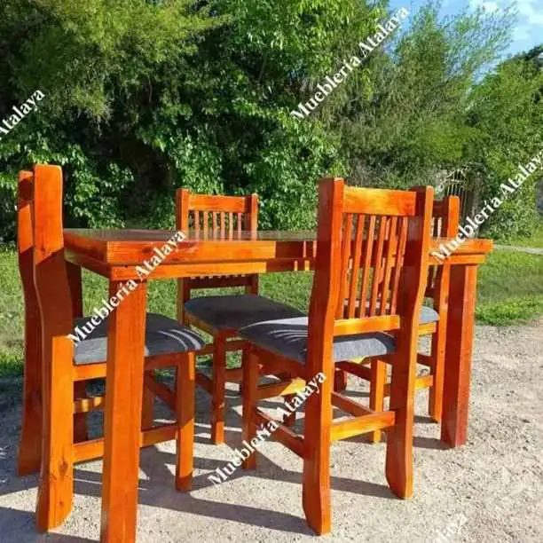 Vendo hermoso juego de comedor 1.40 4sillas tapizada en chenille premium hacemos envios se abona al