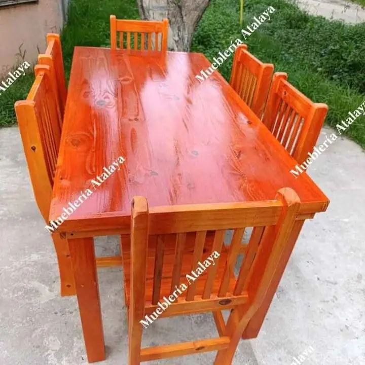 Juegos de comedor Mesa 1 60 x 0 80 6 sillas combinadas de blanco 275mil todo cedro 245mil Envíos a