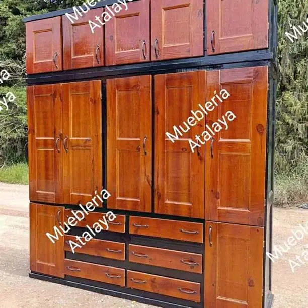 Ropero de pino con alza 2,00 x 2 35 cuerpo desmontable envios a domicilio