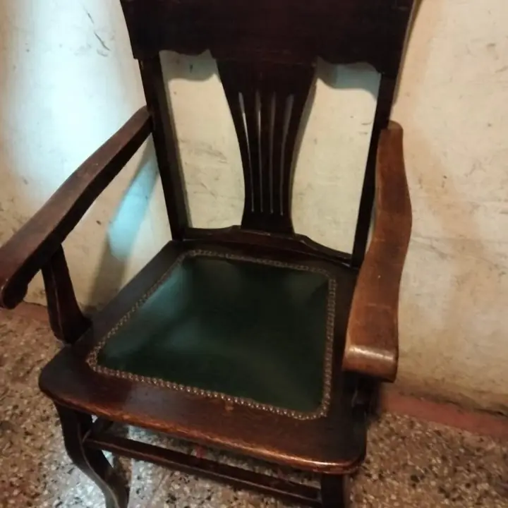 Sillón ingles de roble antiguo