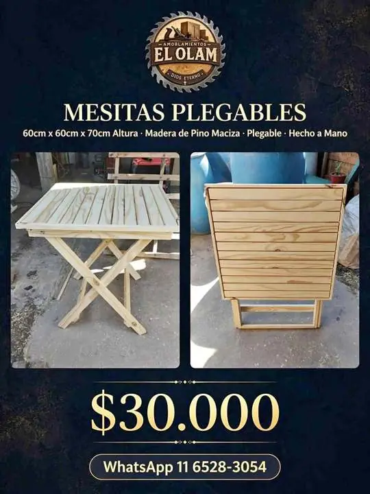 Mesitas plegables