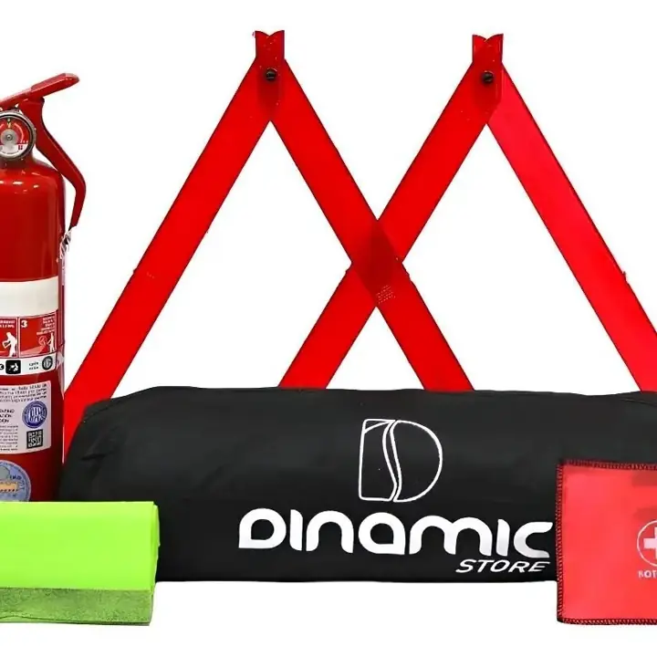 Kit Seguridad Auto Económico 5 en 1 Vehicular Matafuego Vtv