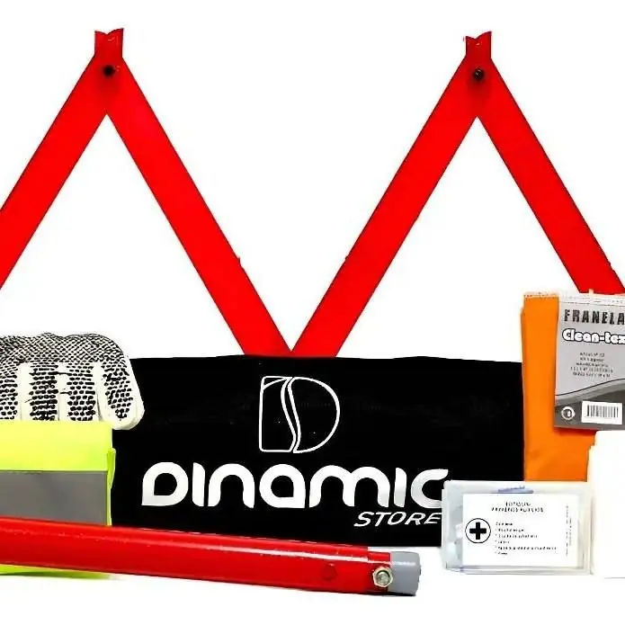 Kit Seguridad Auto 10 en 1 Llavecruz Baliza Matafuego Envio