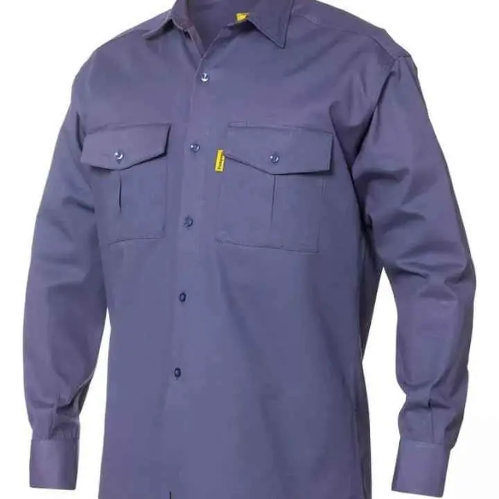 Camisas de trabajo Pampero azulino y azul marino 38 al 60