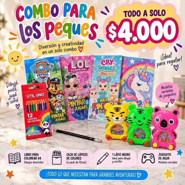 Libros para colorear (combo)