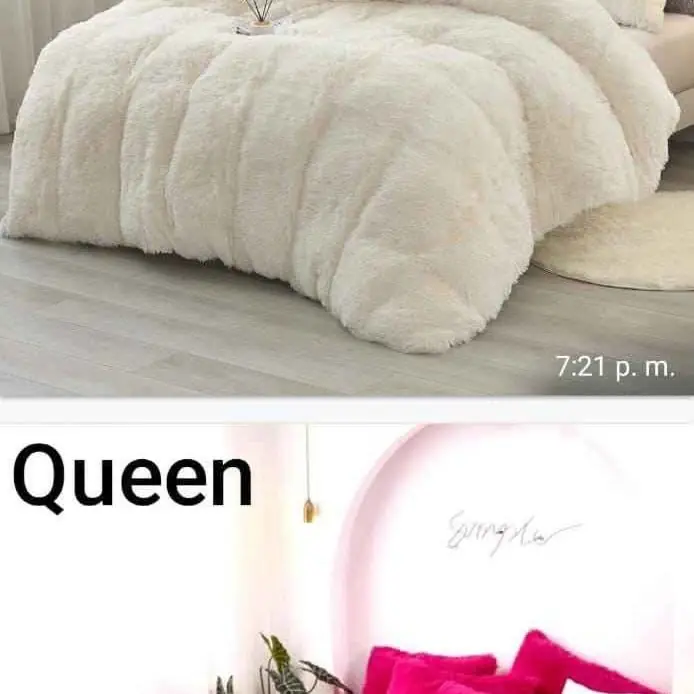 Acolchados peluchones con corderito mas 2 fundas para almohada calidad premium