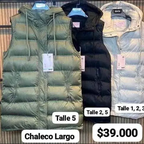 Chaleco Largo Mujer