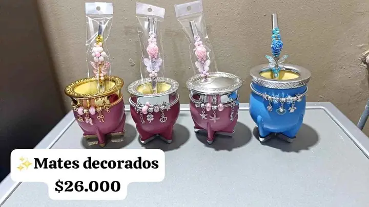 Mates decorados hermosos