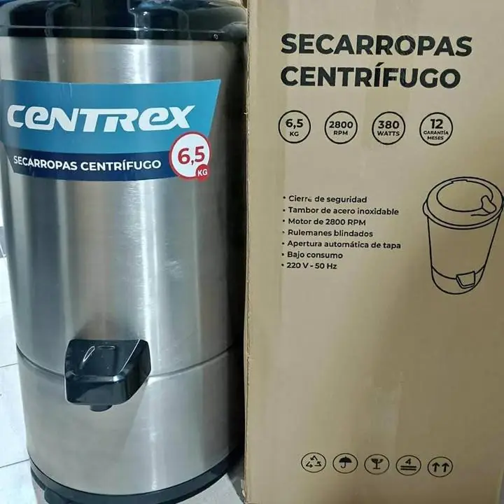 Secarropas centrigufo blanco/gris