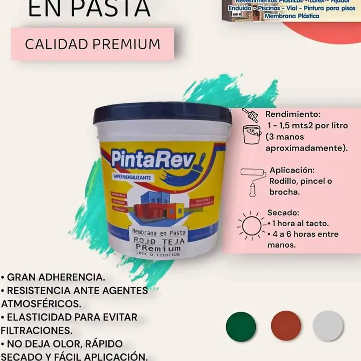 Revestimiento, membrana, impermables antihongos, todo de fabrica para tu hogar envios en el dia