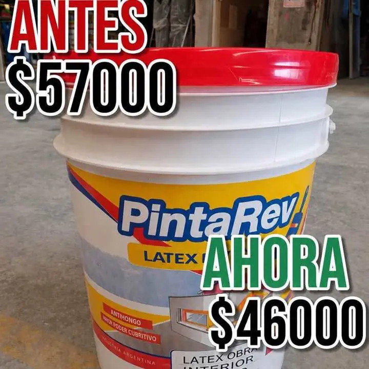 20Lts pintura latex blanca $41000
