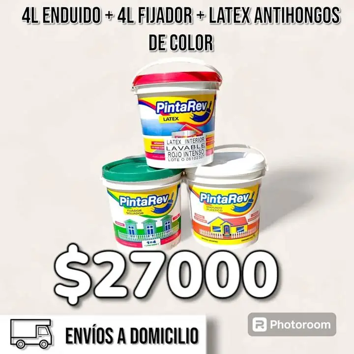 Promos y descuentos en latex enduido membrana tarquini, todo de fábrica a domicilio