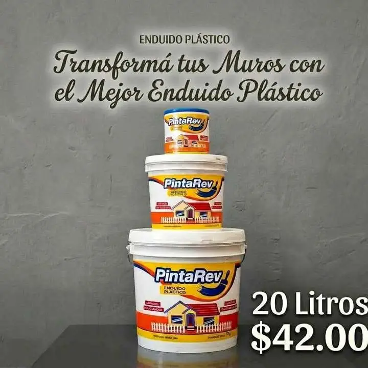 Enduido plástico x 20lts $42.000 envíos a domicilio