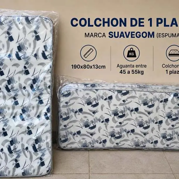 Colchon de una plaza 67.000 aguanta entre 45 a 55kg calidad de espuma excelente producto y barato