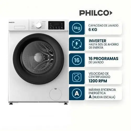 Aprovecha Lavarropa philco 6kg a pagar o al contado con requisitos mínimos