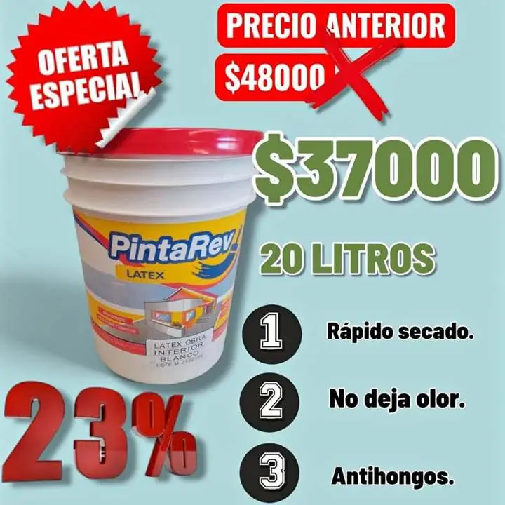 Pintura blanca, profesional lavable impermeable, diferentes variedad todo directo de fabrica