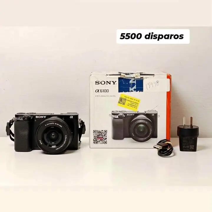 Cámara Digital Mirrorless Sony Aps-c Ilce-6100 Lente 16-50mm mas cargador y bateria