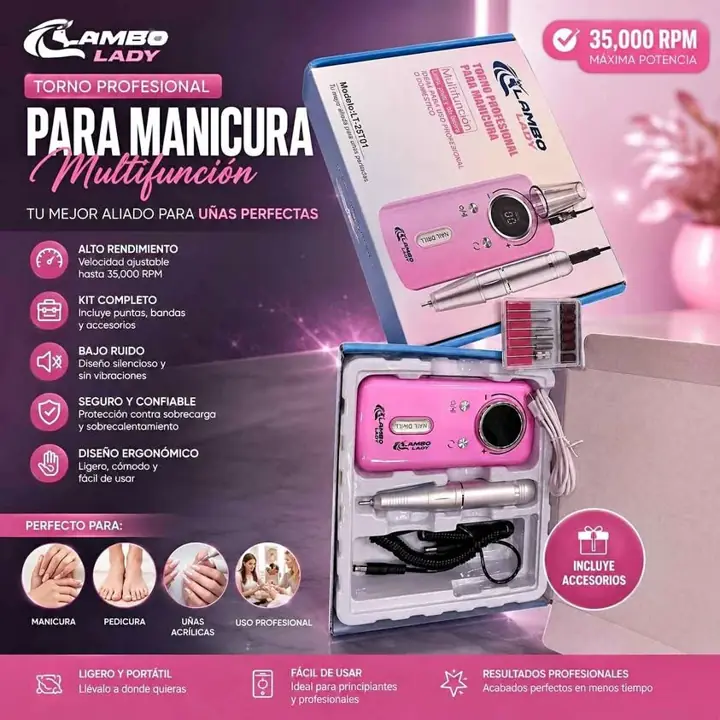 Torno Profesional p/ Manicura Multiuso