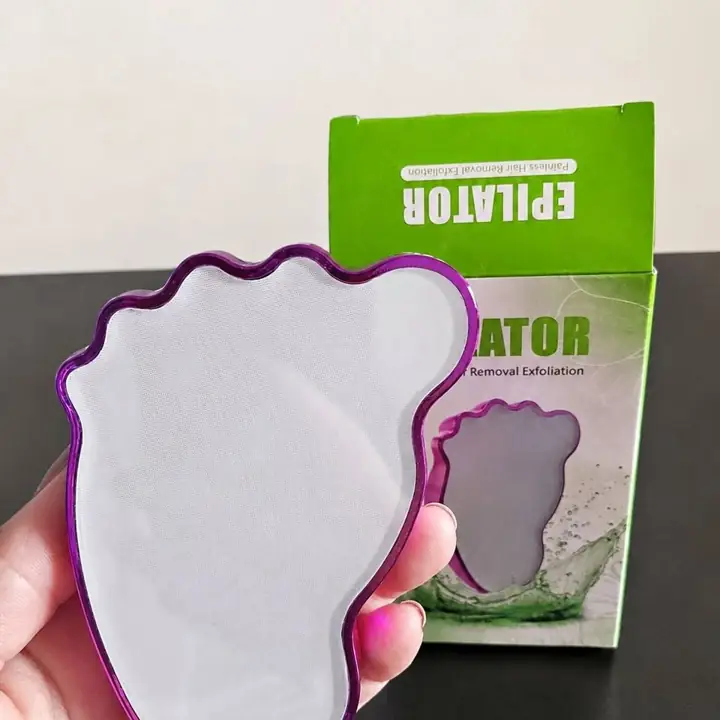 Exfoliador de vidrio para depilación de bellos suave sin dolor, reutilizable y apto para uso diario