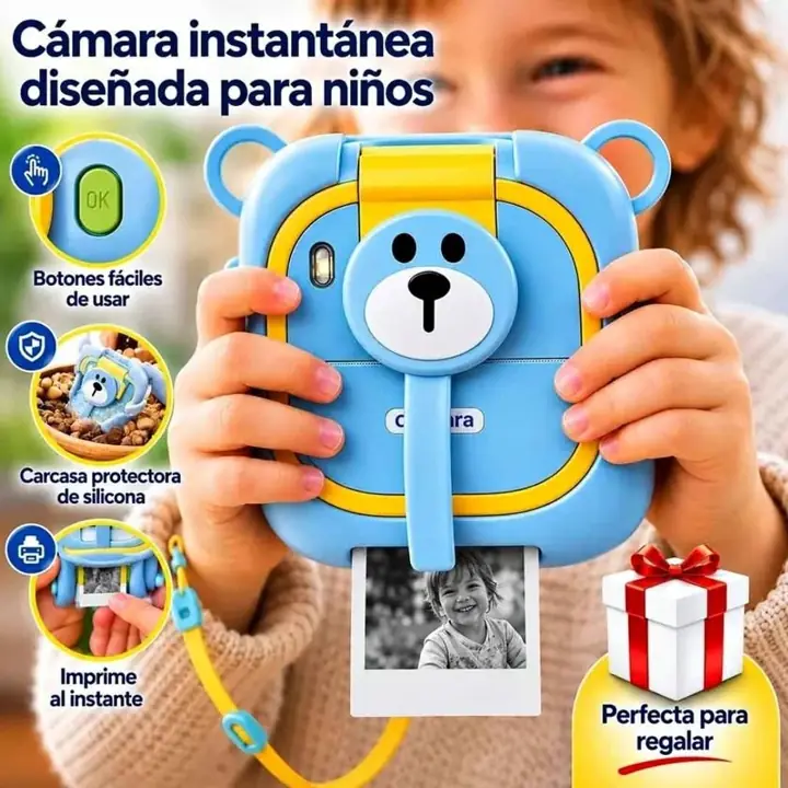 Cámara digital infantil con juegos